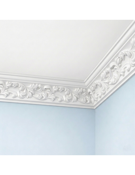 Corniche plafond C189 7 x 7,2 cm - Polyuréthane Cimaises &+