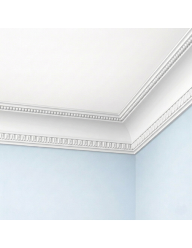 Corniche plafond C164 12,6 x 12,6 cm - Polyuréthane Cimaises &+