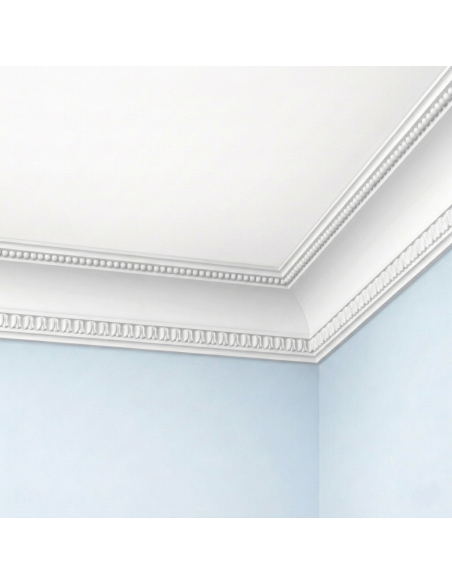 Corniche plafond C164 12,6 x 12,6 cm - Polyuréthane Cimaises &+