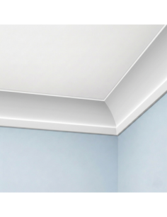Corniche plafond C621 12 x 5,1 cm - Polyuréthane Cimaises &+
