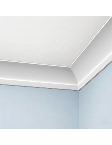 Corniche plafond C621 12 x 5,1 cm - Polyuréthane Cimaises &+