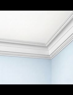 Corniche plafond C254 13 x 9,3 cm - Polyuréthane Cimaises &+