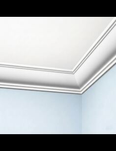 Corniche plafond C215 5,2 x 4,8 cm - Polyuréthane Cimaises &+