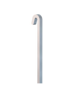 Tige carrée droite alu 20 kg grise - 4 mm - Accessoire Cimaise Tableau