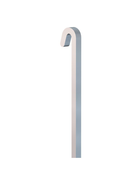 Tige carrée droite alu 20 kg grise - 4 mm - Accessoire Cimaise Tableau