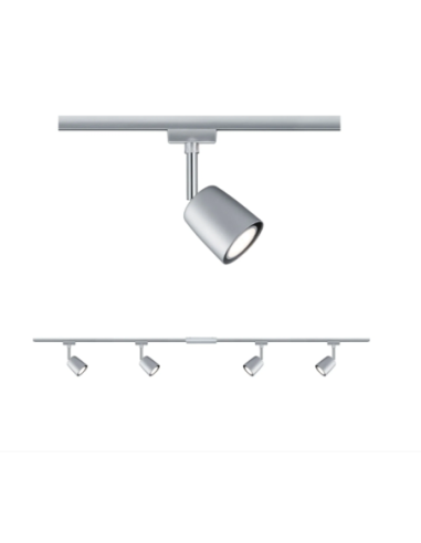 Kit complet Urail Cover avec 4 spots - Eclairage sur Rail plafond Paulmann
