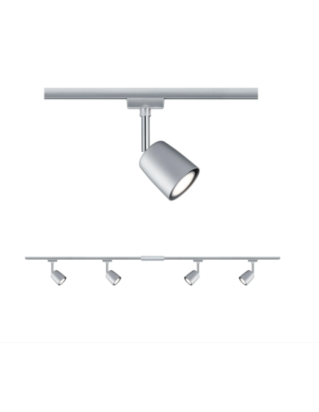 Kit complet Urail Cover avec 4 spots - Eclairage sur Rail plafond Paulmann