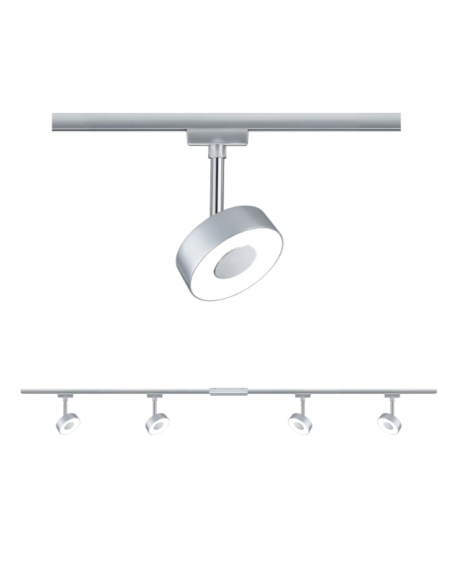 Kit complet Urail Circle avec 4 spots - Eclairage sur Rail plafond
