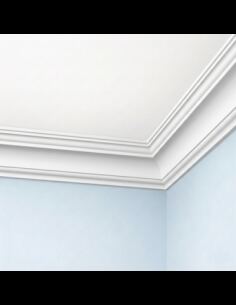 Corniche plafond C113 8,3 x 8 cm - Polyuréthane Cimaises &+