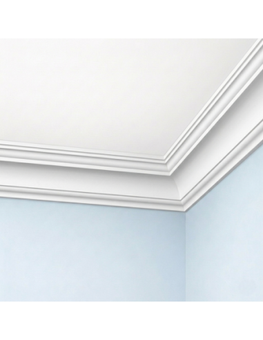 Corniche plafond C113 8,3 x 8 cm - Polyuréthane Cimaises &+