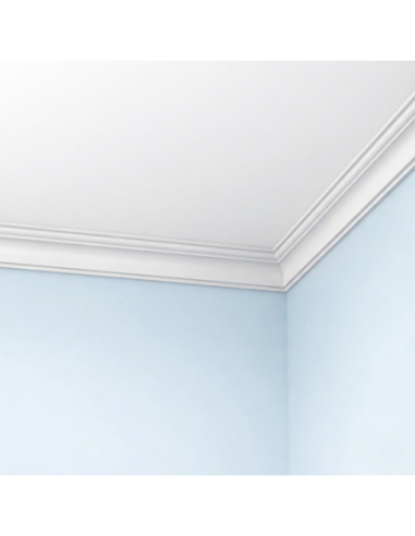 Corniche plafond C115 4,6 x 4,9 cm - Polyuréthane Cimaises &+