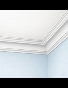 Corniche plafond C148 11,7 x 12,0 cm - Polyuréthane Cimaises &+
