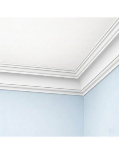 Corniche plafond C148 11,7 x 12,0 cm - Polyuréthane Cimaises &+