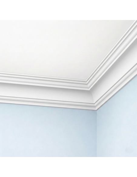 Corniche plafond C148 11,7 x 12,0 cm - Polyuréthane Cimaises &+