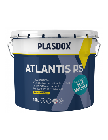 ATLANTIS RS MAT VELOUTE BLC 1L | PMP Décor