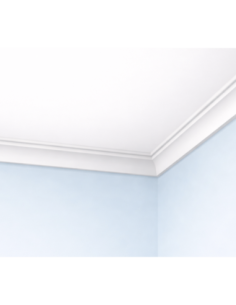 Corniche plafond C160 7 x 5 cm - Polyuréthane Cimaises &+