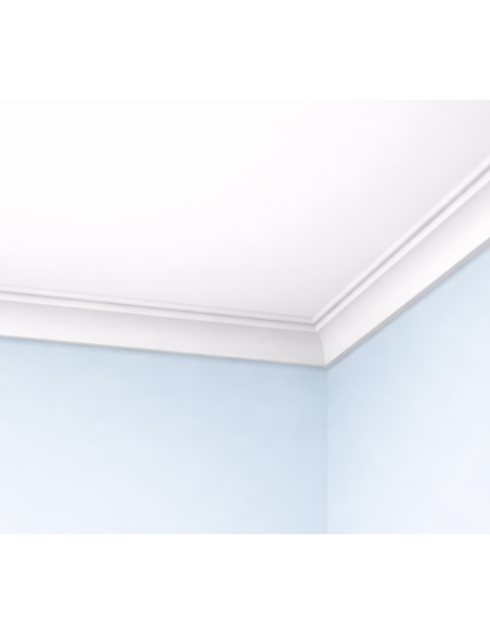 Corniche plafond C160 7 x 5 cm - Polyuréthane Cimaises &+