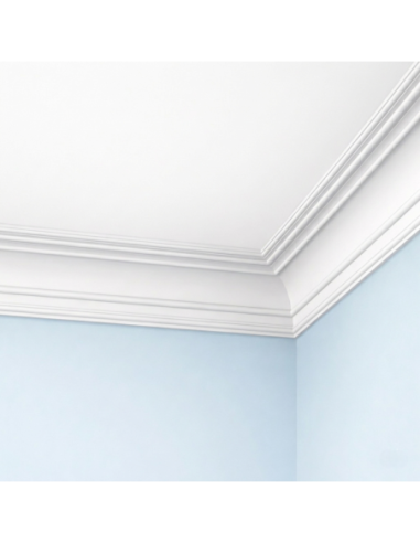 Corniche plafond C168 11,9 x 12,0 cm - Polyuréthane Cimaises &+