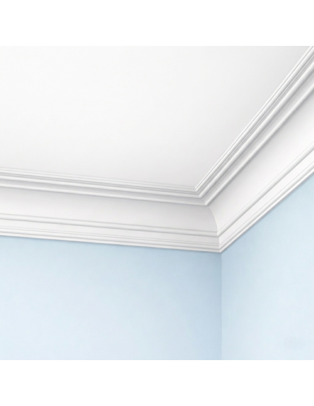Corniche plafond C168 11,9 x 12,0 cm - Polyuréthane Cimaises &+