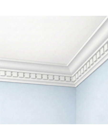 Corniche plafond C196 7 x 5,3 cm - Polyuréthane Cimaises &+