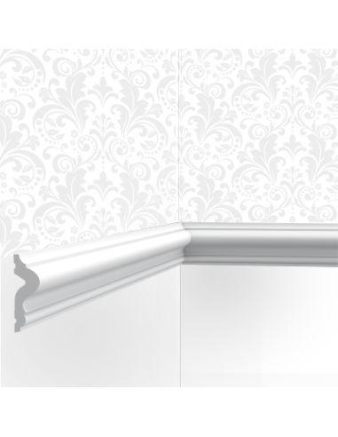 Cimaise / Moulure Cimaises et Plus M06 - 2,5x0,8x200cm (h x p x L )- moulure décorative polymère