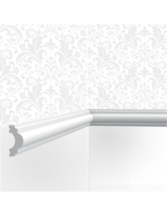 Cimaise / Moulure Cimaises et Plus M04 - 4x2x200cm (h x p x L) - moulure décorative polyuréthane