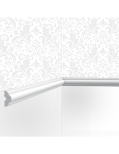 Cimaise / Moulure Cimaises et Plus M03 - 2,5x1,5x200cm (h x p x L) - moulure décorative polyuréthane