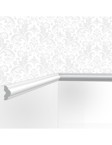 Cimaise / Moulure Cimaises et Plus M03 - 2,5x1,5x200cm (h x p x L) - moulure décorative polyuréthane