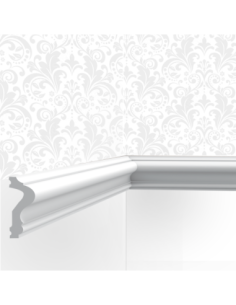 Cimaise / Moulure Cimaises et Plus M02- 6x2,5x200cm (h x p x L) - moulure décorative polyuréthane