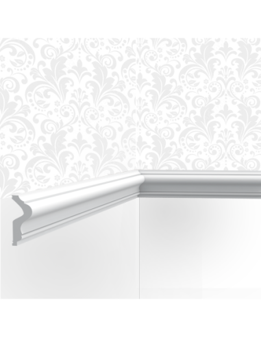 Cimaise / Moulure Cimaises et Plus M01 - 4x1,5x200cm (h x p x L) - moulure décorative polyuréthane