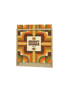 Cadre porte disque vinyle baguette chêne naturel - pochette 33 tours - Cimaises et plus