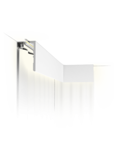 CX216-2600 Ledge profil cache rideau - éclairage indirect - 12,5x4,5x260cm (h x p x L) - Orac