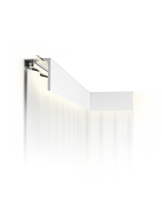 CX215-2600 Ledge profil cache rideau - éclairage indirect - 9,5x4,5x260cm (h x p x L) - Orac