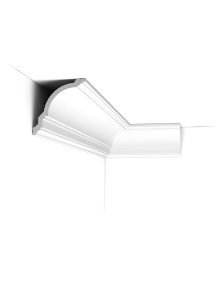 CX106 "Cabossée" Corniche plafond Orac Decor - 12x12x200cm (h x p x L) - moulure décorative polymère