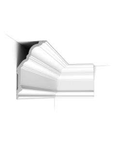 CB512 "Cabossée" Corniche plafond Orac Decor - 9x9x200cm (h x p x L) - moulure décorative polystyrène