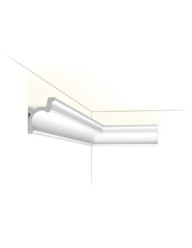 C328 BURLINGTON Corniche plafond Orac - 9x6,8x200cm (h x p x L) - moulure décorative polyuréthane