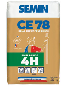 Semin - Enduit Extra Fin - Lissage Type Gras - Sans Solvants - Séchage