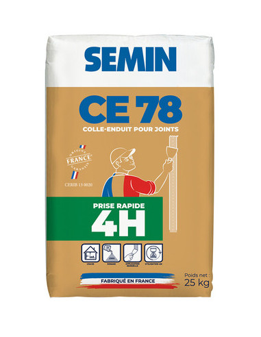 Semin - Enduit Extra Fin - Lissage Type Gras - Sans Solvants - Séchage