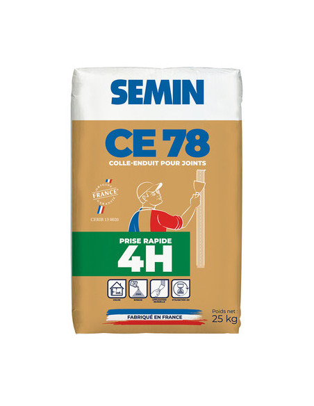 Semin - Enduit Extra Fin - Lissage Type Gras - Sans Solvants - Séchage
