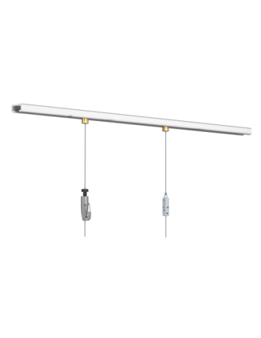 Cimaise Museum MAX plafond Blanc RAL9010 - Track & Slide