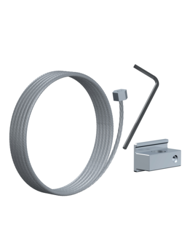 Set Slider câble acier inoxydable 1,2 mm pour cimaise Museum PLUS - Track & Slide