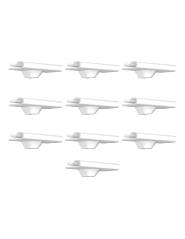 Pack de 10 attaches de suspension blanches pour faux plafond 4kg - Artiteq