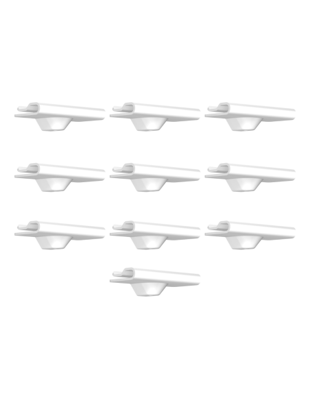 Pack de 10 attaches de suspension blanches pour faux plafond 4kg - Artiteq