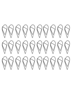 Pack de 30 trombones gouttes d'eau noir