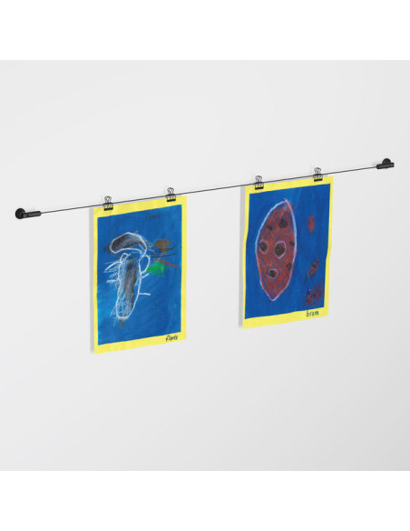 Set câble tendu pour affichage horizontal - Artiteq