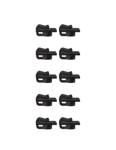 Pack de 10 pinces faux plafond éco-clip noir 1kg - Artiteq