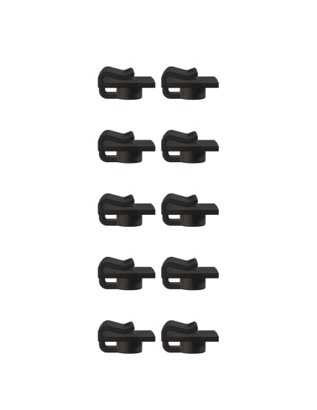 Pack de 10 pinces faux plafond éco-clip noir 1kg - Artiteq