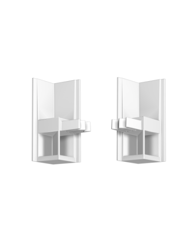 Raccord d'angle + guide fil pour cimaise R35 Newly - droite & gauche