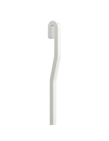 Tige Blanche en aluminium coudée 4 mm - Accessoire Cimaise Tableau