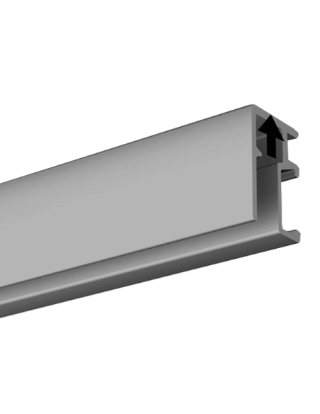 Cimaise Mini-Click Rail R10 Gris 300cm - ENLEVEMENT MAGASIN - Cimaise Tableau Artiteq